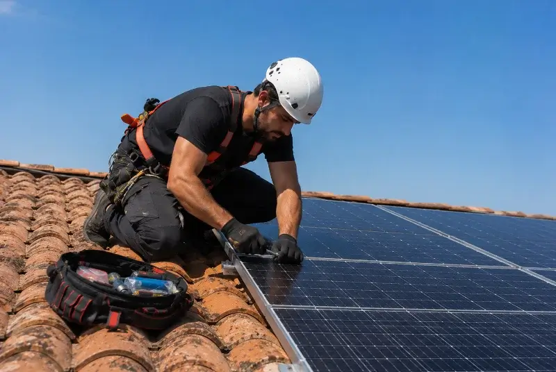 Maintenance et monitoring de panneaux solaires à Vesancy